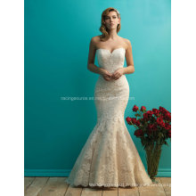 Lace on Tulle Mermaid Wedding Wedding Dresses